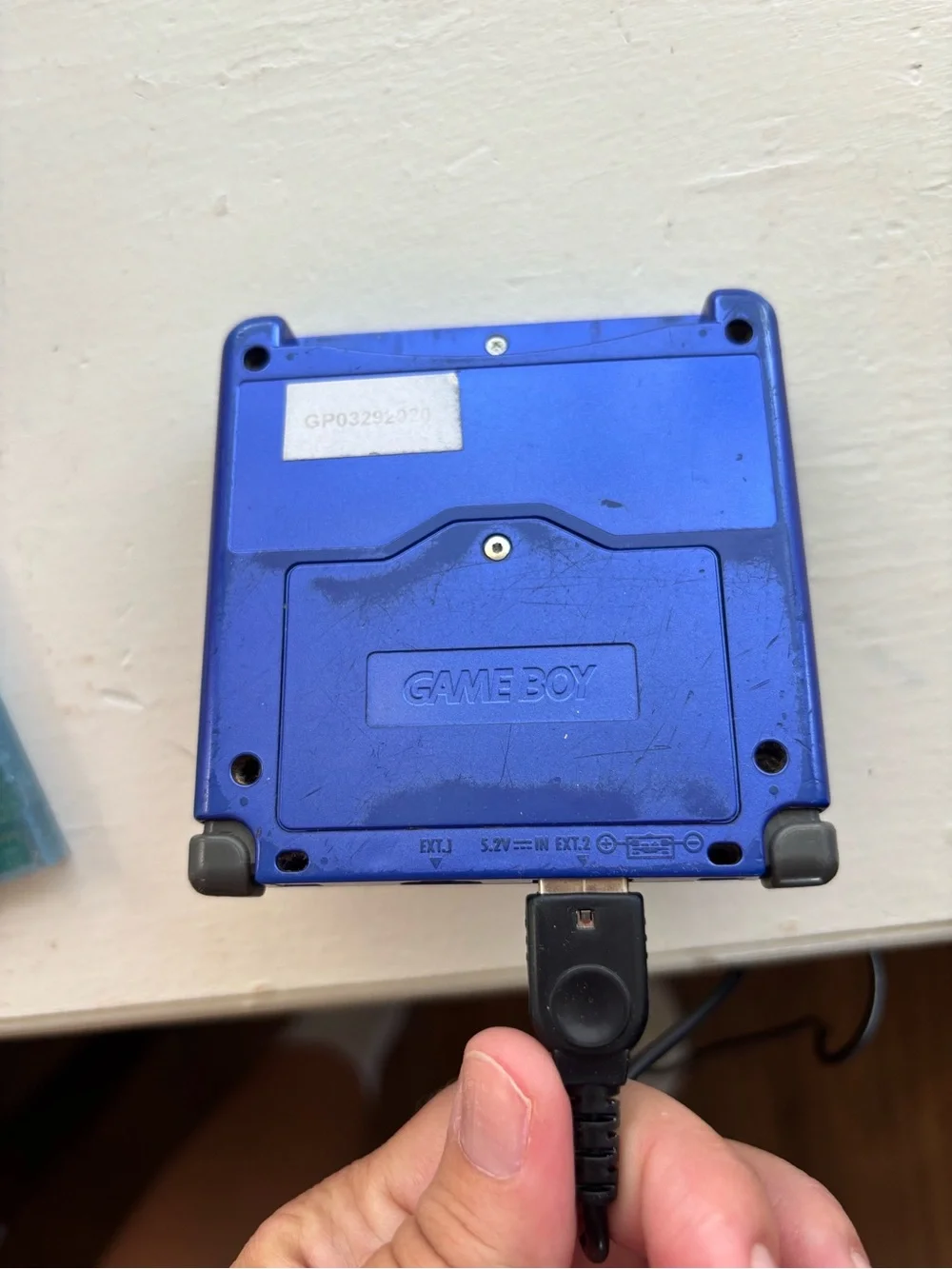 Nintendo Game Boy Advance SP AGS-001 Cobalt Blue Handheld Console Tested Works